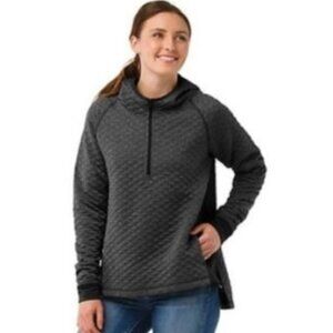 Smartwool Diamond Peak Quilted Pullover S Gray
